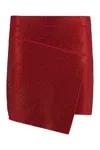 Andreädamo Asymmetrical Crystal-studded Wrap Skirt