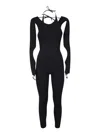 Andreädamo Sculpting Jersey Jumpsuit In Black