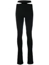 Andreädamo Andreādamo Black Ribbed Trousers In Black