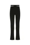 Andreädamo Andreādamo Black Ribbed Trousers In Black