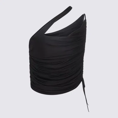 ANDREÄDAMO ANDREĀDAMO BLACK VISCOSE TOP