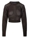 Andreädamo Crochet-knit Sweater In 褐色