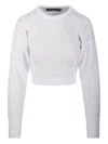 Andreädamo Crochet-knit Sweater In White
