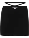 Andreädamo Black Cut Out Fitted Skirt