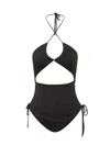 Andreädamo Andreādamo Cut-out Bodysuit In Black