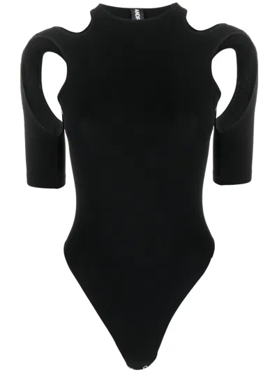 Andreädamo Cut-out-detail Body Top In Black