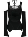 Andreädamo Cut Out-detail Knitted Top In Schwarz