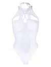 Andreädamo Cut-out Detail Swimsuit In White