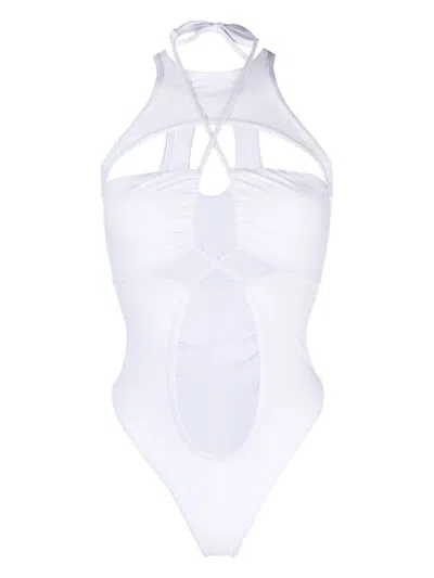 Andreädamo Cut-out Detail Swimsuit In White
