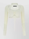 ANDREÄDAMO CUT-OUT DETAILING STRETCH MESH TOP