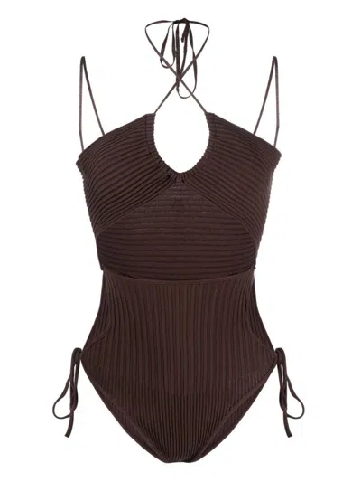 ANDREÄDAMO ANDREĀDAMO CUT-OUT KNITTED BODYSUIT