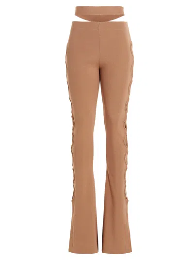 ANDREÄDAMO ANDREĀDAMO CUT OUT PANTS WITH LACING