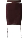 Andreädamo Cut-out Skirt In Brown