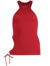 Andreädamo Andreādamo Woman Top Red Size Xxs/xs Polyamide, Elastane In Red