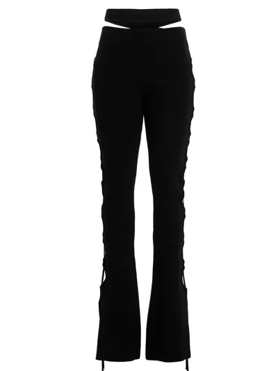 Andreädamo Cut Out  With Lacing Pants Black