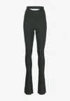 Andreädamo Andreadamo Black Stretch Viscose Blend Pant In Black