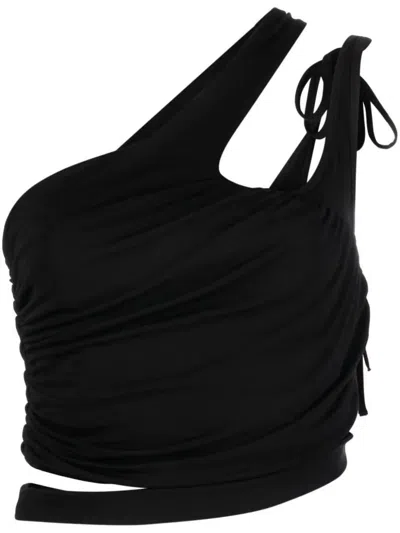 Andreädamo Andreādamo Draped Jersey Asymmetric Top Clothing