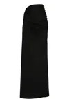 Shop Andreädamo Andreādamo Draped Skirt In Black