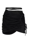 Andreädamo Andreādamo Draped Skirt In Black