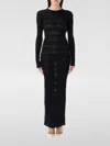 Andreädamo Andreâdamo Ribbed Knit Maxi Dress – Black In Schwarz