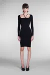 Andreädamo Andreādamo Sculpting Jersey Midi Dress In Black