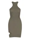 Andreädamo Cut-out Bodycon Dress In Green