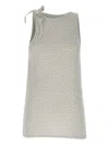 Andreädamo Fishnet Tank Top