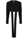 Andreädamo Open-front Cropped Jacket