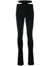 Andreädamo Andreadamo Black Stretch Viscose Blend Pant