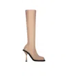 Andreädamo Andreādamo Woman Boot Blush Size 6 Textile Fibers In Nude
