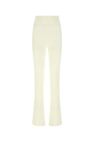 ANDREÄDAMO IVORY STRETCH VISCOSE BLEND PANT