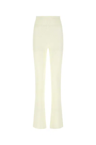 ANDREÄDAMO IVORY STRETCH VISCOSE BLEND PANT