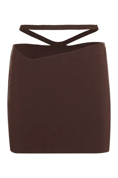 ANDREÄDAMO ANDREĀDAMO KNITTED MINI SKIRT