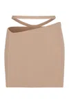 Andreädamo Andreādamo Knitted Mini Skirt In Skin