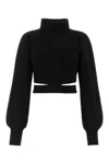 Andreädamo Andreadamo Cropped Knit In Black