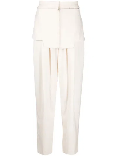 ANDREÄDAMO LAYERED-DETAIL HIGH-WAIST TROUSERS