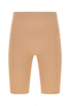 Andreädamo Andreadamo Skin Pink Stretch Viscose Blend Leggings In Beige