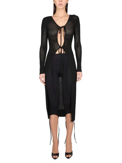 ANDREÄDAMO LONG PERFORATED JERSEY