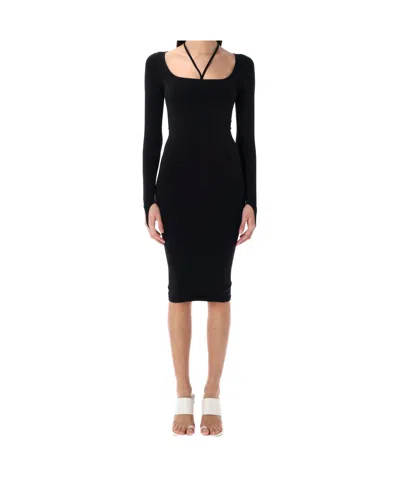 ANDREÄDAMO ANDREADAMO SCULPTING JERSEY MIDI DRESS