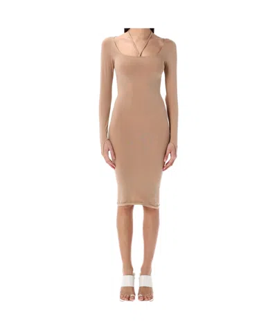 ANDREÄDAMO ANDREADAMO SCULPTING JERSEY MIDI DRESS