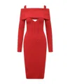 Andreädamo Andreādamo Midi Dress In Red