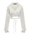 Andreädamo Cardigan In White Cotton In White