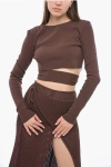 Andreädamo Long-sleeved Top With Cut-out Detail