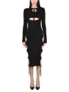 Andreädamo Midi Dress With Cut-out Details
