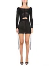 Andreädamo Andreādamo Mini Dress In Black