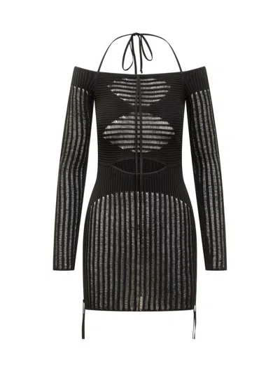 Andreädamo Andreādamo Mini Ribbed Dress