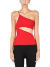 Andreädamo Andreādamo One-piece Top In Red
