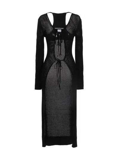 ANDREÄDAMO OPENWORK LONG CARDIGAN
