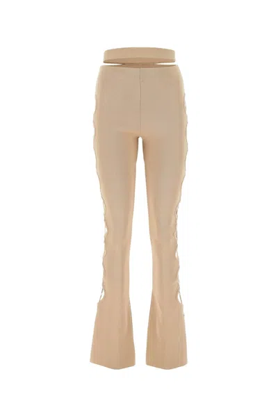 ANDREÄDAMO SKIN PINK STRETCH VISCOSE BLEND PANT