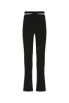 Andreädamo Andreādamo Black Ribbed Trousers In Black
